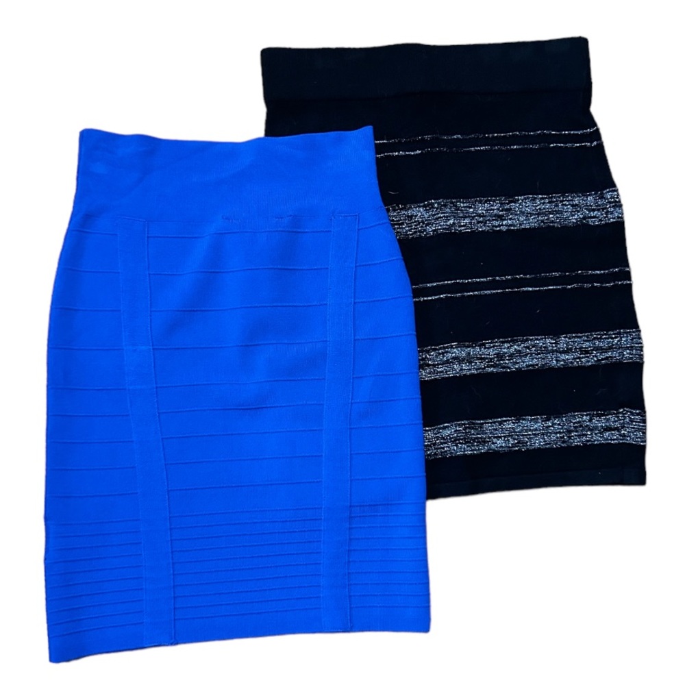 Two stretch fit Mini Skirts
